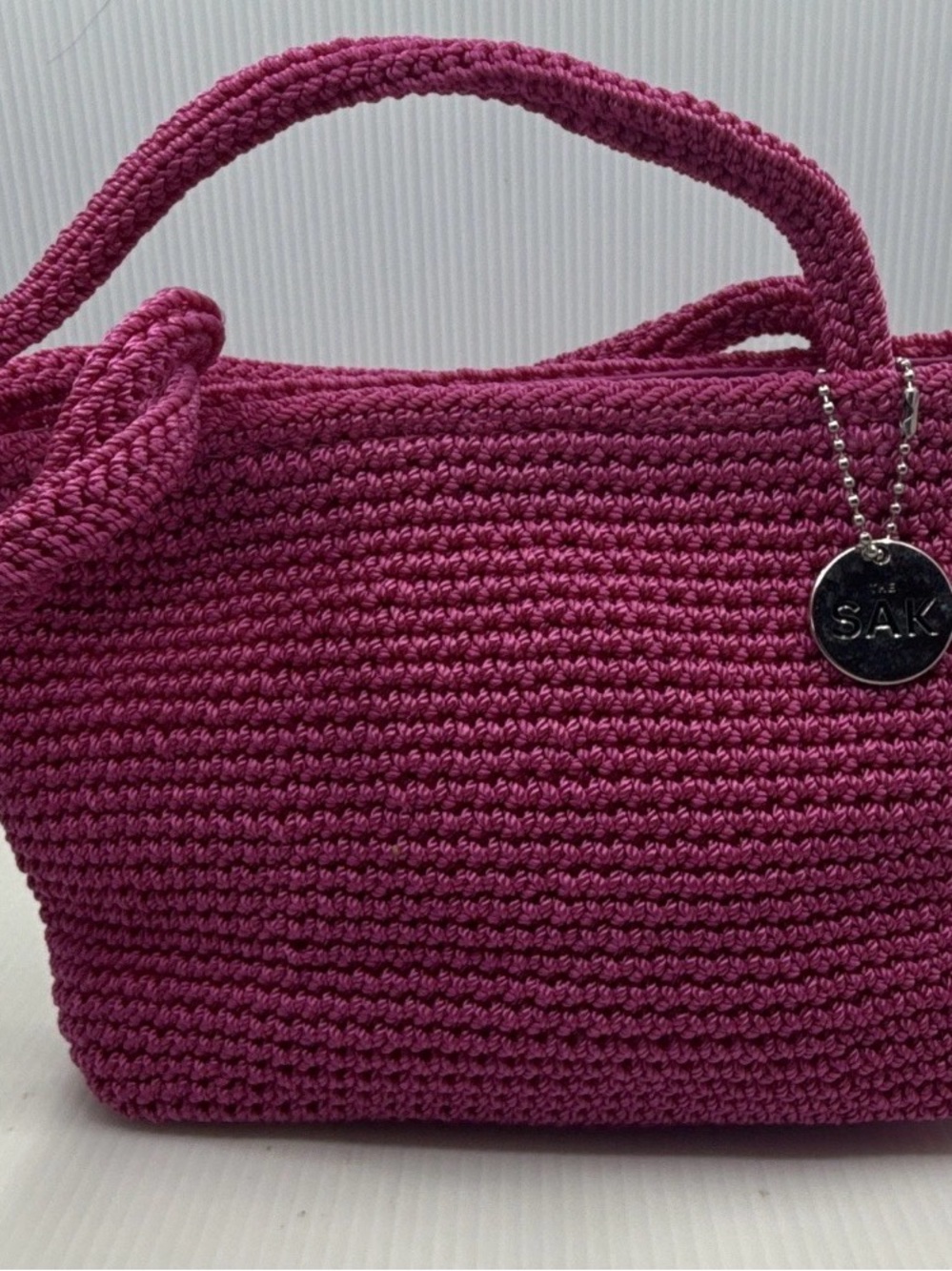 Sakroots Crocheted Tote Bag - Raspberry